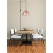 Living District Nora 1-Light Mid-Century Aluminum Pendant - Honey Gold