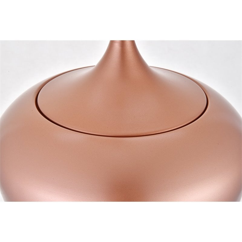 Living District Nora 1-Light Mid-Century Aluminum Pendant - Honey Gold
