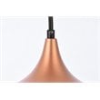 Living District Nora 1-Light Mid-Century Aluminum Pendant - Honey Gold