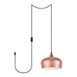 Living District Nora 1-Light Mid-Century Aluminum Pendant - Honey Gold