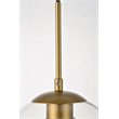 Living District Baxter 1-Light Mid-Century Metal Pendant in Brass
