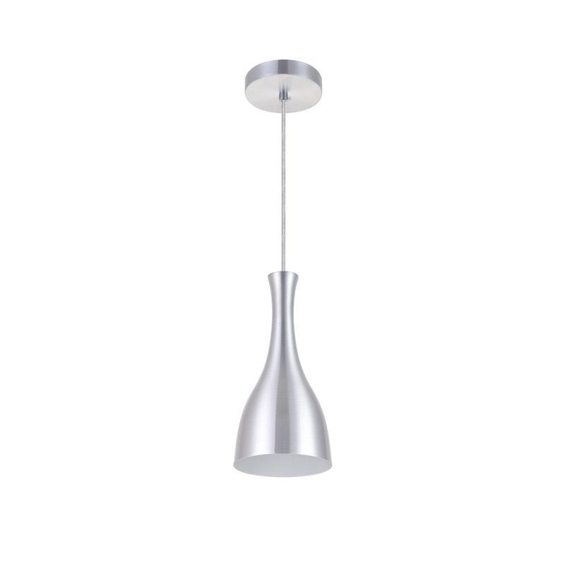 Living District Aiken 1-Light Modern Aluminum Pendant in Burnished Nickel