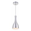 Living District Aiken 1-Light Modern Aluminum Pendant in Burnished Nickel