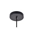 Living District Aiken 1-Light Modern Aluminum Pendant in Black