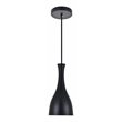 Living District Aiken 1-Light Modern Aluminum Pendant in Black