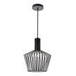 Living District Ronnie 1-Light Modern Metal Pendant in Black Finish