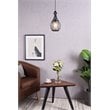 Living District Miya 1-Light Modern Metal Pendant in Black Finish