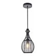 Living District Miya 1-Light Modern Metal Pendant in Black Finish
