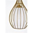 Living District Miya 1-Light Modern Metal Pendant in Brass Finish