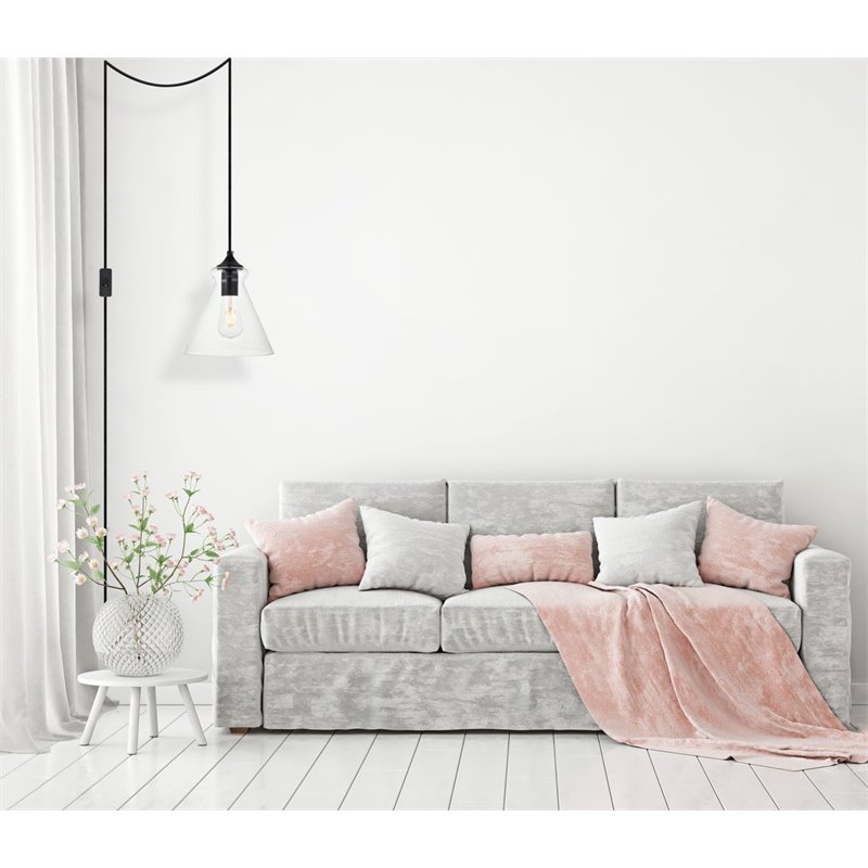 Living District Destry 1-Light Mid-Century Metal Pendant - Black Finish