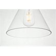 Living District Destry 1-Light Mid-Century Metal Pendant - Black Finish