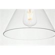 Living District Destry 1-Light Mid-Century Metal Pendant in Brass