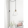 Living District Destry 1-Light Mid-Century Metal Pendant in Brass