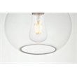 Living District Destry 1-Light Mid-Century Metal Pendant in Black