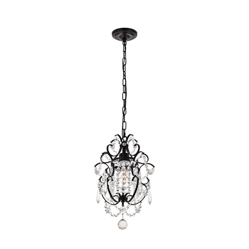 Living District Kirin 1-Light Modern Metal Pendant in Oil Rubbed Bronze