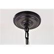 Living District Kirin 1-Light Modern Metal Pendant in Oil Rubbed Bronze