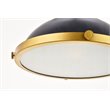 Living District Eamon 1-Light Modern Metal Pendant in Matte Black