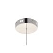 Living District Sonya 3-Light Modern Aluminum Pendant in Polished Nickel
