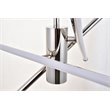Living District Sonya 3-Light Modern Aluminum Pendant in Polished Nickel