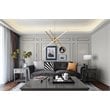 Living District Sonya 3-Light Modern Aluminum Pendant in Gold