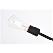 Living District Axel 6-Light Mid-Century Metal Pendant in Black