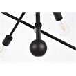 Living District Axel 6-Light Mid-Century Metal Pendant in Black