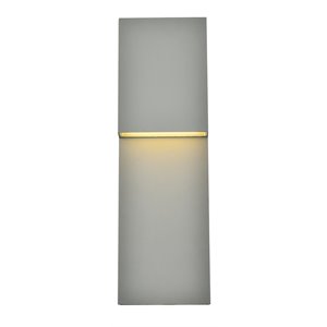 Living District Raine 1-Light 5&quot Aluminum LED Wall Sconce in Silver Finish
