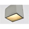 Living District Raine 1-Light Modern Style Aluminum LED Wall Sconce in Silver