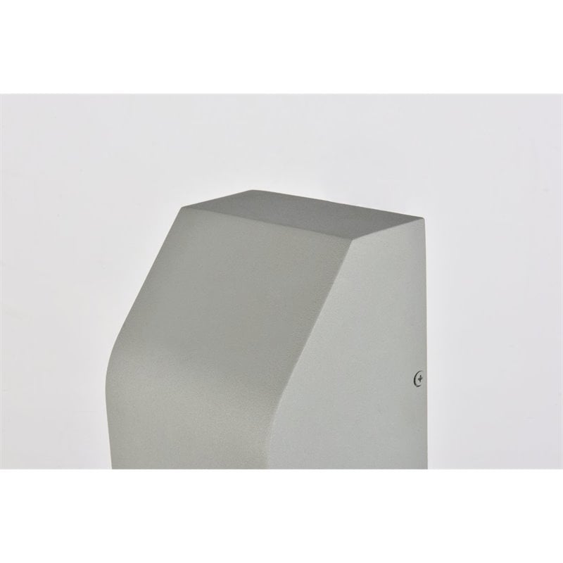 Living District Raine 1-Light Modern Style Aluminum LED Wall Sconce in Silver