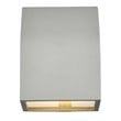 Living District Raine 1-Light Modern Style Aluminum LED Wall Sconce in Silver