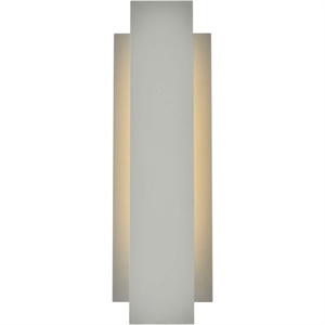 Living District Raine 1-Light Modern Aluminum LED Wall Sconce in Silver