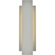 Living District Raine 1-Light Modern Aluminum LED Wall Sconce in Silver