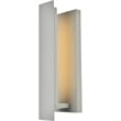 Living District Raine 1-Light Modern Aluminum LED Wall Sconce in Silver