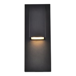 Living District Raine 1-Light Modern Aluminum LED Wall Sconce in Black