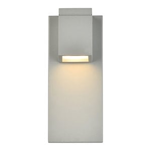 Living District Raine 1-Light Modern Style Aluminum LED Wall Sconce - Silver