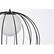 Living District Wetzel 1-Light Mid-Century Metal Pendant in Black and White