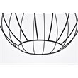 Living District Wetzel 1-Light Mid-Century Metal Pendant in Black and White