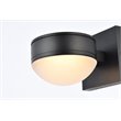 Living District Raine 1-Light Modern Aluminum LED Wall Sconce in Black