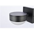 Living District Raine 1-Light Modern Aluminum LED Wall Sconce in Black