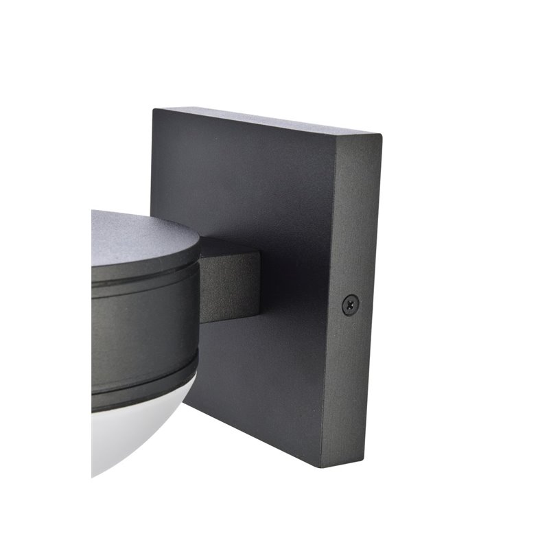 Living District Raine 1-Light Modern Aluminum LED Wall Sconce in Black