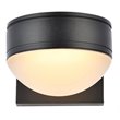 Living District Raine 1-Light Modern Aluminum LED Wall Sconce in Black