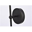 Living District Keely 1-Light Mid-Century Metal Wall Sconce in Black