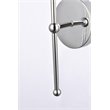 Living District Keely 1-Light Mid-Century Metal Wall Sconce in Chrome