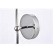 Living District Keely 1-Light Mid-Century Metal Wall Sconce in Chrome