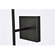 Living District Neri 2-Light Mid-Century Metal Wall Sconce in Black and Clear