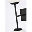 Living District Neri 2-Light Mid-Century Metal Wall Sconce in Black and White