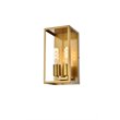 Living District Voir 2-Light Mid-Century Metal Wall Sconce in Brass