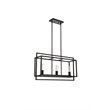 Living District Voir 3-Light Mid-Century Metal Pendant in Black