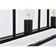 Living District Voir 3-Light Mid-Century Metal Pendant in Black