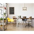 Living District Agnys 4-Light Mid-Century Metal Pendant in Brass